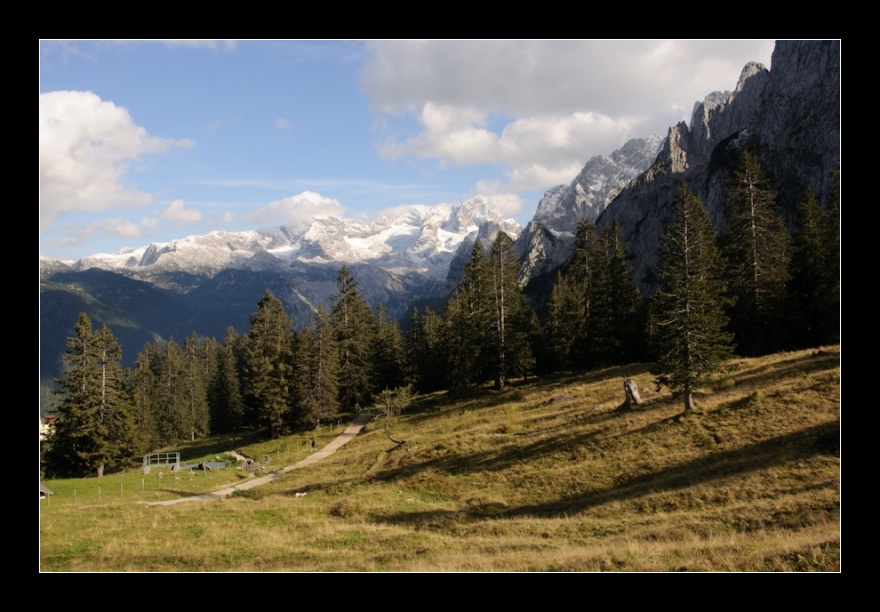 Výhled na Dachstein, Rakousko